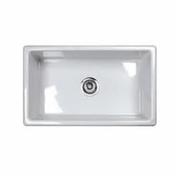 Shaws Classic Single Bowl Kitchen Sink, Under Mount, 30 x 18-1/8 in, 9-1/4 in Bowl Depth, Fireclay, White - qdfzikdxh6uvsnisbs0d@2x.jpg