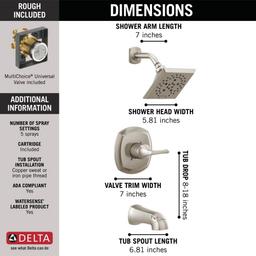 Portwood Rough Included Single-Handle 5-Spray Tub and Shower Faucet 1.75 GPM in SpotShield Brushed Nickel Valve Included - qdhttvzrv7fltbqnlole@2x.jpg