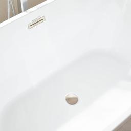 Bordeaux 54 in. Acrylic Flatbottom Freestanding Bathtub in White/Brushed Nickel - qdjy61xdrhxluvrdmxvo@2x.jpg