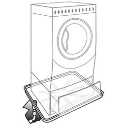 Low Profile Washing Machine Drain Pan, Polypropylene, Matte White - qe3iivflnthrvtsveqbg@2x.jpg