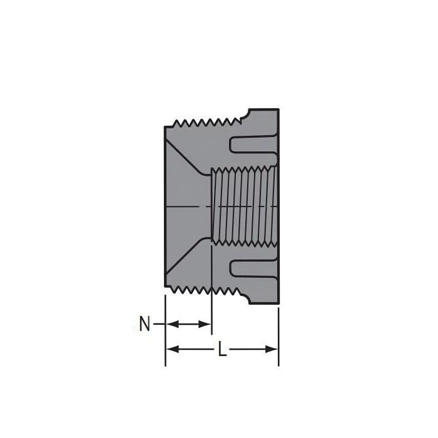 Bushing, 3/4 x 1/4 in, FNPT x MNPT, SCH 80/XH, PVC - qesivhpplvve9q8kytpl@2x.jpg
