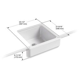 Whitehaven 23-1/2" Self-Trimming Farmhouse Single Basin Enameled Cast Iron Kitchen Sink with Shortened Apron - qetvirv0vjwwlrdssmrx@2x.jpg