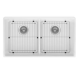 Etre 35-3/4" Farmhouse, Undermount Double Basin Fireclay Kitchen Sink with Basin Rack, and Basket Strainer - qew61ojpqsbh0f3vuxl4@2x.jpg