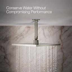 Radiant Contemporary Square 10" Single Function 2.5 GPM Rainhead with MasterClean Sprayface and Katalyst Air-Induction Technology - qeza3iwybm8vgcwympxc@2x.jpg