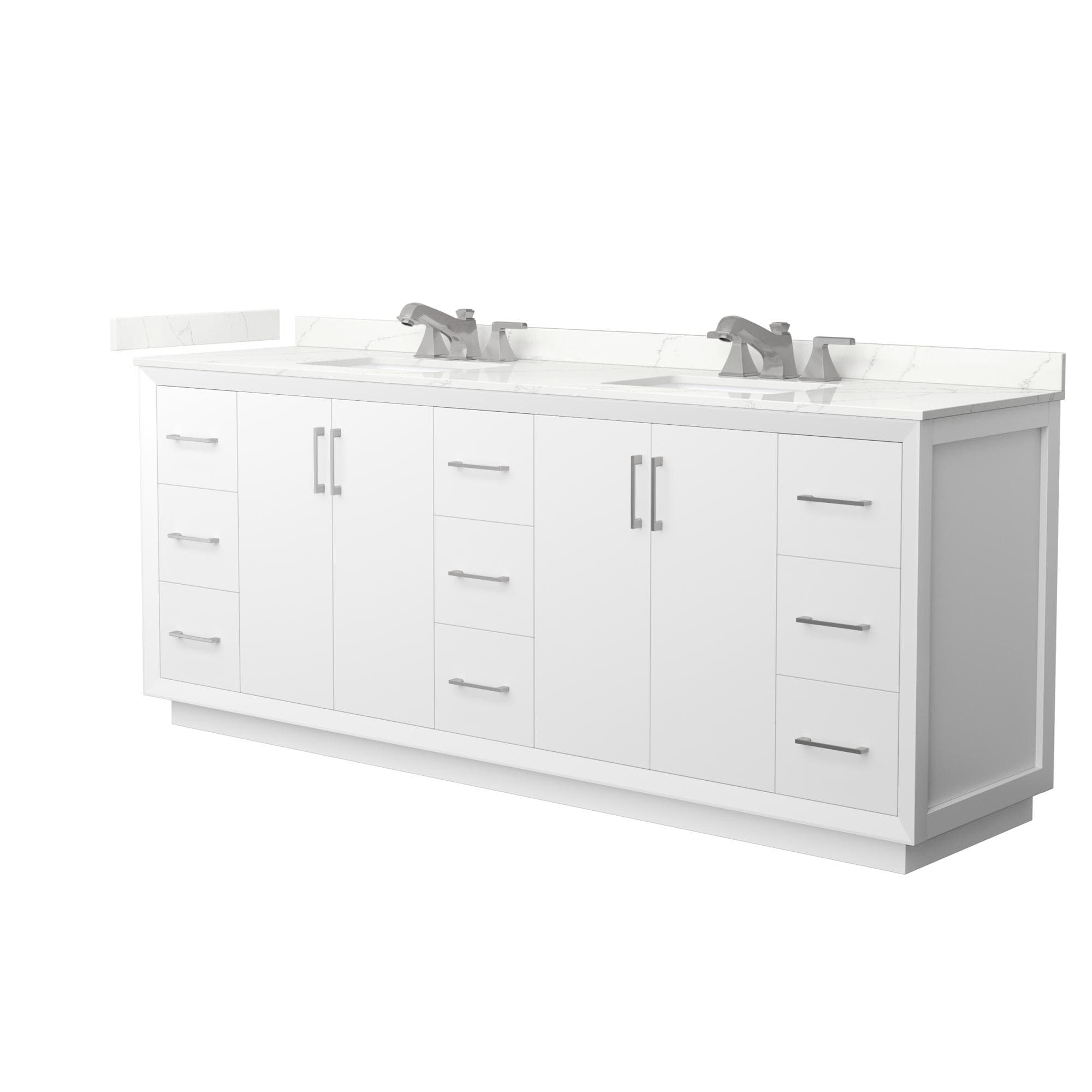 Strada Double Bathroom Vanity - 84W x 35H x 22D