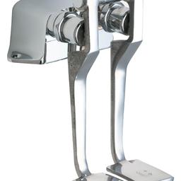 Hot and Cold Water Pedal Box With Long Pedal, 5-3/4 in, W, Polished Chrome - qfit1ixprehodhdccl9x@2x.jpg