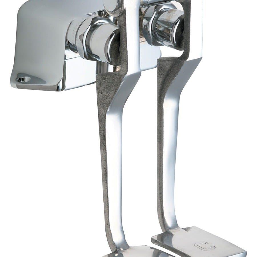 Hot and Cold Water Pedal Box With Long Pedal, 5-3/4 in, W, Polished Chrome - qfit1ixprehodhdccl9x@2x.jpg