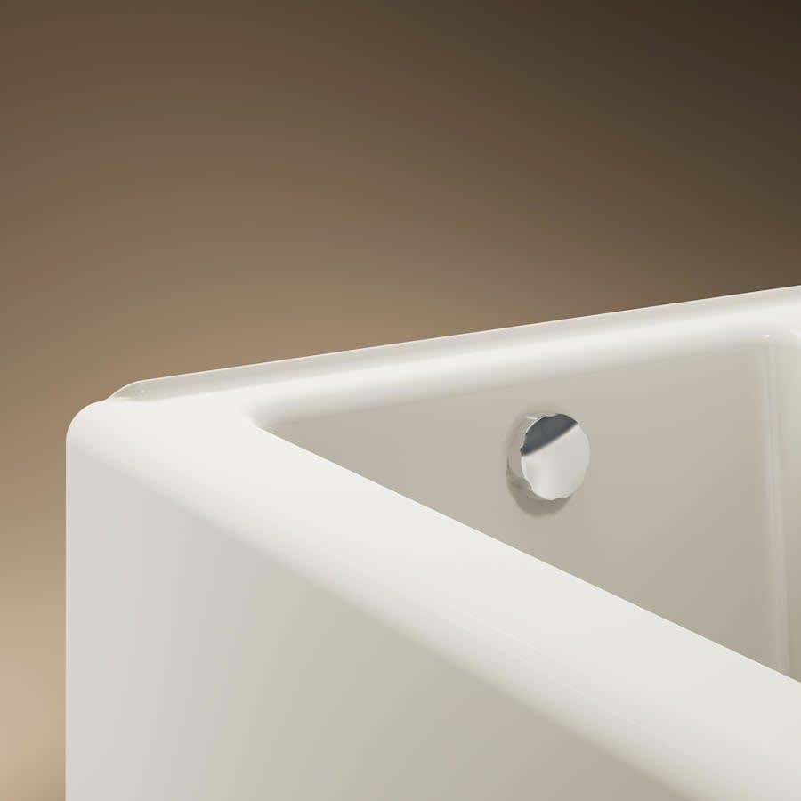 Bellwether Bath Tub 66" L x 32" W Cast Iron Soaking for Three Wall Alcove Installations with Integral Apron and Left Drain - qfpahwu9gvygbtq37ell@2x.jpg