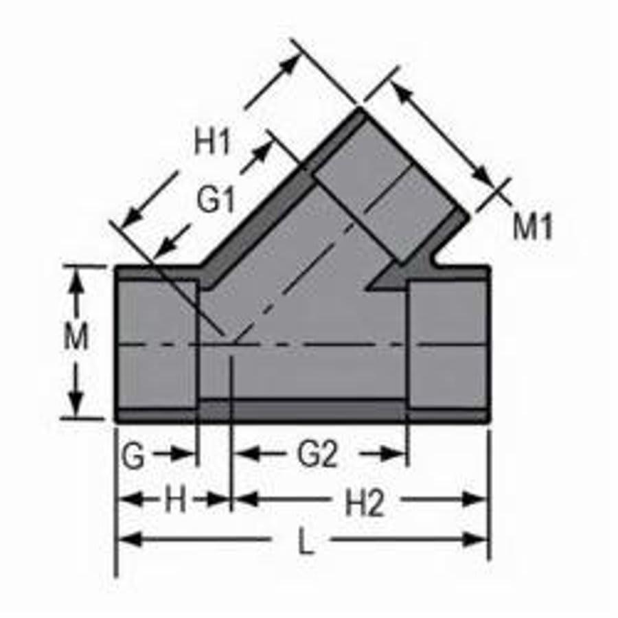Wye, 2 in, Socket, SCH 80/XH, PVC - qihom7mlbhg18hcdgntj@2x.jpg
