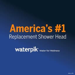 Waterpik 8-Spray Patterns with 1.8 GPM 7 in. Wall Mount Rain Fixed Shower Head in Chrome YPW-833E - qmges3obbm5deur250vl@2x.jpg