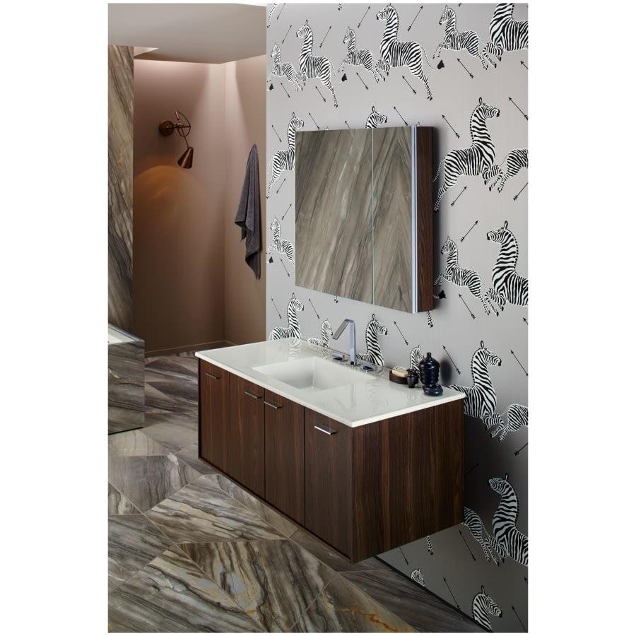 Verdera 34" x 30" Two Door Mirrored Medicine Cabinet with Plain Mirror and Three Adjustable Shelves and Slow Close Door - qmmfsdtca1qaalhln4we@2x.jpg