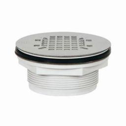 Shower Module Drain, 2 in, No Caulk, 4-1/4 in, Grid, PVC Drain, Stainless Steel - qmtrh49ak4wjmw0nbclz@2x.jpg