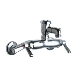 Utility Sink Faucet, Wall Mount, ADA, Lever Handle, Polished Chrome - qmvmxv7f70zdgklao4fr@2x.jpg