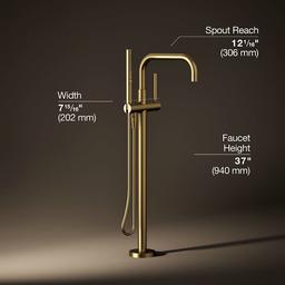 Purist Floor Mounted Tub Filler with Built-In Diverter - Includes Hand Shower - qqbiujjncnkonnrqnf9l@2x.jpg