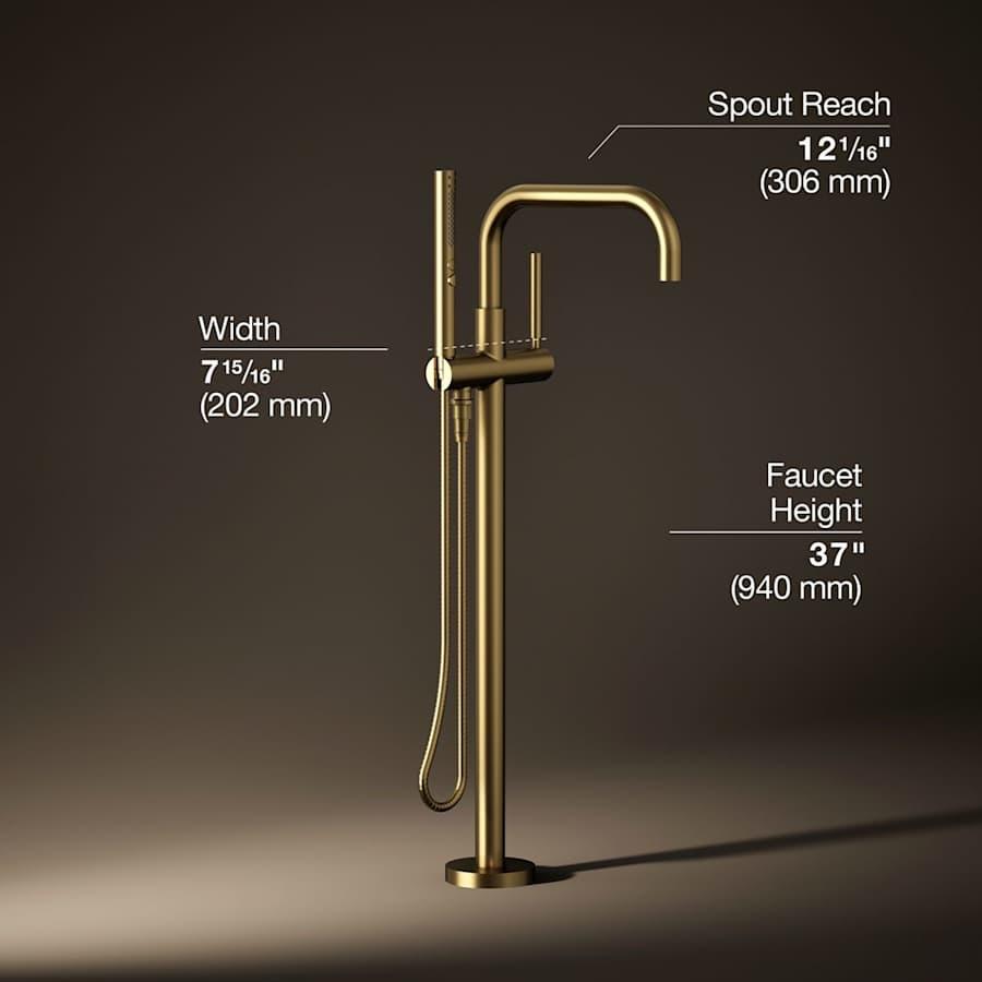 Purist Floor Mounted Tub Filler with Built-In Diverter - Includes Hand Shower - qqbiujjncnkonnrqnf9l@2x.jpg