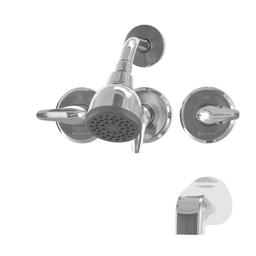 Glacier Bay Aragon Triple Handle 1-Spray Tub and Shower Faucet 1.8 GPM in Chrome (Valve Included) - qqj3jbwolkjwknkqntzn@2x.jpg