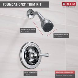 Foundations Single-Handle 1-Spray Shower Faucet in Chrome (Valve Included) - qrjmyt2zfq4ohznibwdg@2x.jpg