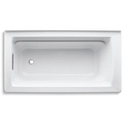 Archer Collection 60" Three Wall Alcove Soaker Bath Tub with Armrests, Lumbar Support and Left Drain - qrpdltocxdzdopolygtf@2x.jpg