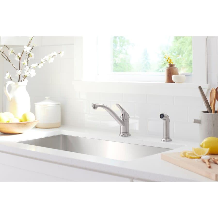 Jolt 1.5 GPM Single Hole Kitchen Faucet - Includes Side Spray Escutcheon - qtvkgv0pyhsayoa2xuze@2x.jpg