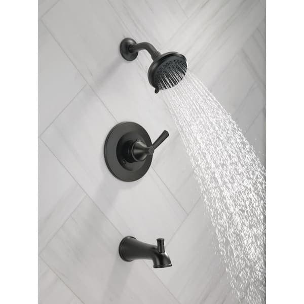Delta Casara Single-Handle 6-Spray Tub and Shower Faucet in Matte Black (Valve Included) 144862-BL - quarmjkumzblunwnej3q@2x.jpg