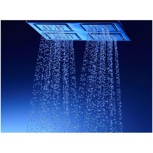 WaterTile Rain 9-7/8" Square 2.4 GPM Overhead Showering Panel with Four 22-Nozzle Fully Adjustable Sprayheads Featuring MasterClean Sprayfaces - qucozsuxsgjswxalownf_x500.jpg