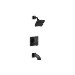 KOHLER Katun Single-Handle 3-Spray Tub and Shower Faucet in Matte Black (Valve Included) K-R78040-4E-BL - qucqgrvmrpnksxbpfhwf@2x.jpg