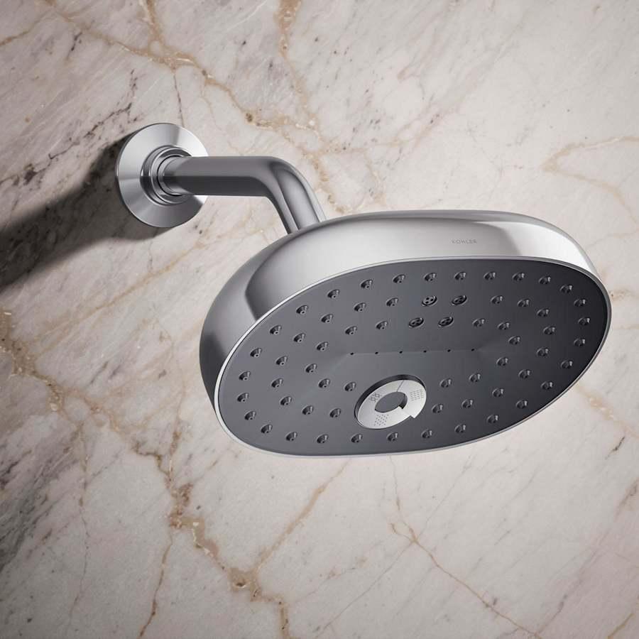 Statement 1.75 GPM Multi Function Shower Head with MasterClean Sprayface and Katalyst Air Induction Technology