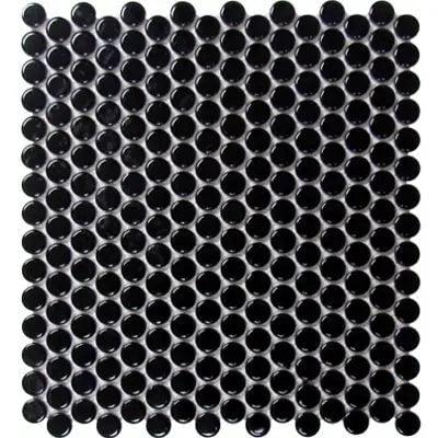BG BLACK PENNY ROUND 12X12 MOS