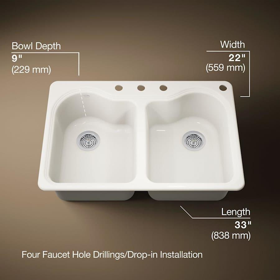Hartland 33" Double Basin Top-Mount Enameled Cast-Iron Kitchen Sink - qwmfkubuyjbpovwazytg@2x.jpg
