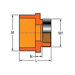 FlameGuard® Adapter, 3/4 x 1/2 in, Socket x Special Reinforced FNPT, CPVC - qxbc9srrqw4c160cugmf@2x.jpg