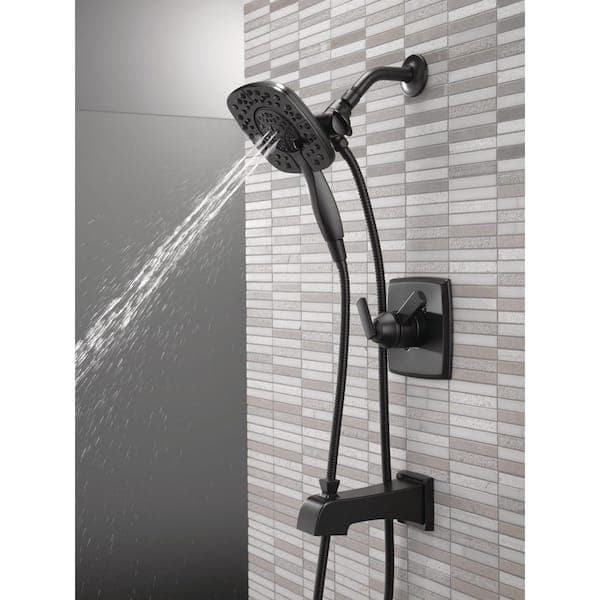 Delta Ashlyn In2ition Single Handle 4-Spray Tub and Shower Faucet 1.75 GPM in Matte Black Valve Included FVS17464-BL-I - qxpquqsh6jsbxmm4igeb@2x.jpg
