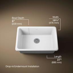 Iron/Tones 27" Undermount Single Basin Enameled Cast Iron Kitchen Sink - qynqpjxphne9nwuq31po@2x.jpg