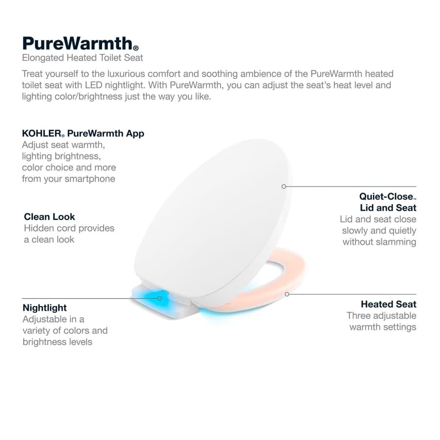 PureWarmth Elongated Toilet Seat and Lid with Soft Close, Quick Release, and Night Light - qzhdptakhzyycddnmzfr@2x.jpg