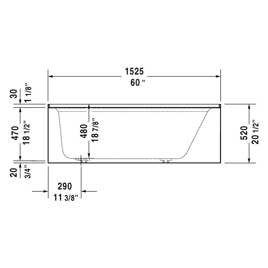 Architec Alcove Tub, 60 x 32 x 19-1/4 in, Left Hand Drain, White - qztgvunyyykdapq66evo@2x.jpg