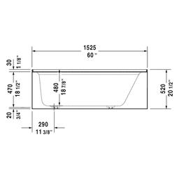 Architec Alcove Tub, 60 x 32 x 19-1/4 in, Left Hand Drain, White - qztgvunyyykdapq66evo@2x.jpg