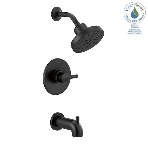 Delta Nicoli 5-Spray Tub and Shower Faucet with J-Spout 8 in. Widespread Double Handle Bathroom Faucet in Matte Black FVS2-NI0202-BL - r0ccnzal9dtaarh6aekt@2x.jpg