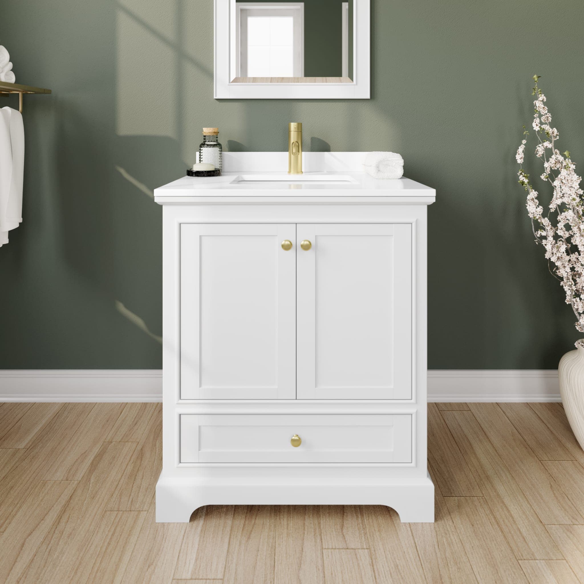 Deborah Single Bathroom Vanity - 30W x 35H x 22D