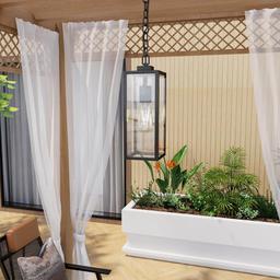 1-Light Matte Black Outdoor/Indoor Pendant Light with Clear Glass Shade - r9gwfpactfaqd9e6fl7p@2x.jpg
