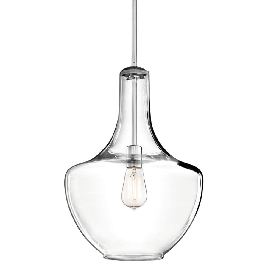 Everly Single Light 14" Wide Pendant with Bell Glass Shade - rcbudn6msrfmbjwarjvm@2x.jpg