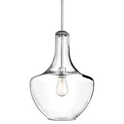 Everly Single Light 14" Wide Pendant with Bell Glass Shade - rcbudn6msrfmbjwarjvm@2x.jpg
