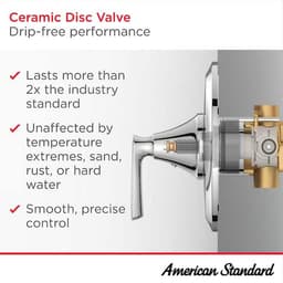 American Standard Rumson Single-Handle 1-Spray Shower Faucet with 1.8 GPM in Matte Black (Valve Included) 7417501.243 - re5tidufeptc41remr9b@2x.jpg