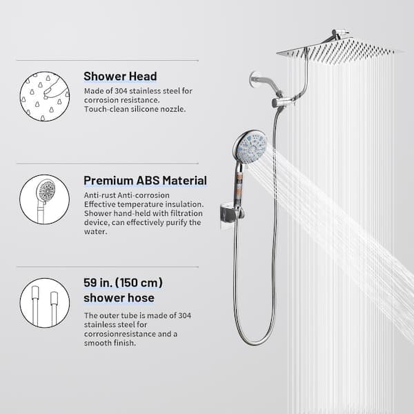 Heemli 9-Spray Rainfull 2-in-1 Patterns Adjustable Fixed Shower Head with Filter 1.8 GPM and Handheld Shower Head in Chrome KFA12C - reazdyiy4k6ukgu8od9m@2x.jpg