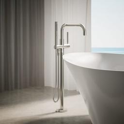 Purist Floor Mounted Tub Filler with Built-In Diverter - Includes Hand Shower - ref4yaredfoafdhdctzx@2x.jpg