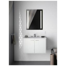 Verdera 24" x 30" Lighted Single Door Medicine Cabinet with Three Shelves, Built-in Outlets and Flip Out Magnifying Mirror - CA Title 24 Compliant - refid9uqnodhcdatpvdg@2x.jpg