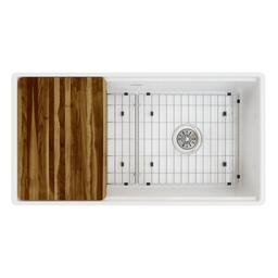 Single Bowl Kitchen Sink, Apron Mount, 36 x 18-13/16 in, 9-5/8 in Bowl Depth, Fireclay, White - rem1fz7aircjd4cl0srt@2x.jpg