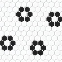 Le Cafe 1" x 1" Matte Porcelain Mosaic Tile - Deco Design 2 - rgtfhx30yc3xycl90ecg@2x.jpg