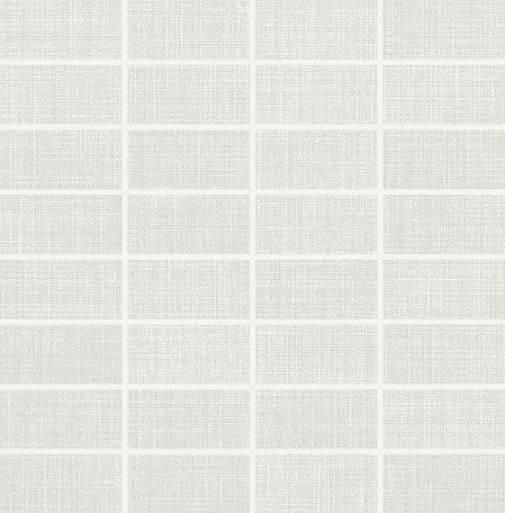 Fabric Art Modern Textile White Straight Joint 1X3 Matte