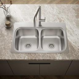 Verse 33" Double Basin Drop In Stainless Steel Kitchen Sink With Single Faucet Hole - rhgl4iuenr65tmk5hgix@2x.jpg