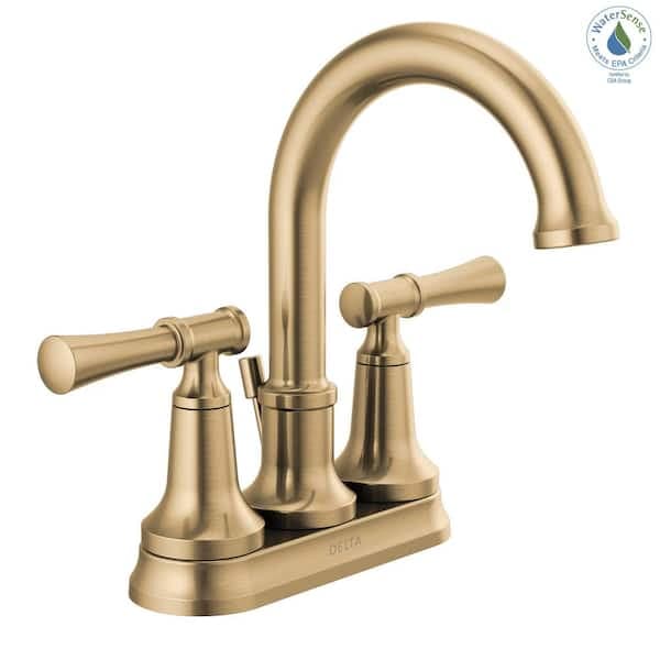Delta Chamberlain Gold 4 in. Centerset Double-Handle Bathroom Faucet in Champagne Bronze 25747LF-CZ - rii9uodqlgmrehqe320m@2x.jpg