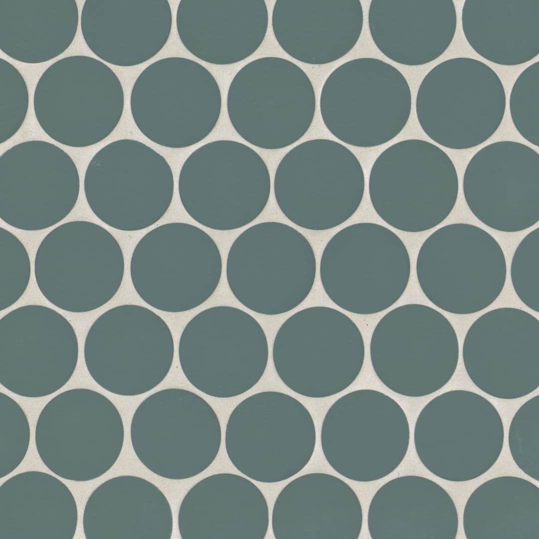 Makoto 2" Round Matte Porcelain Mosaic Tile in Arashi Blue - riox36kcfquv28rw4foi@2x.jpg